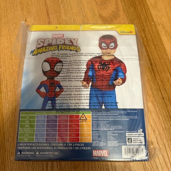 Marvel Spidey Amazing Friends Toddler Costume 3T 4T NEW Red Halloween Superhero - Picture 4 of 4